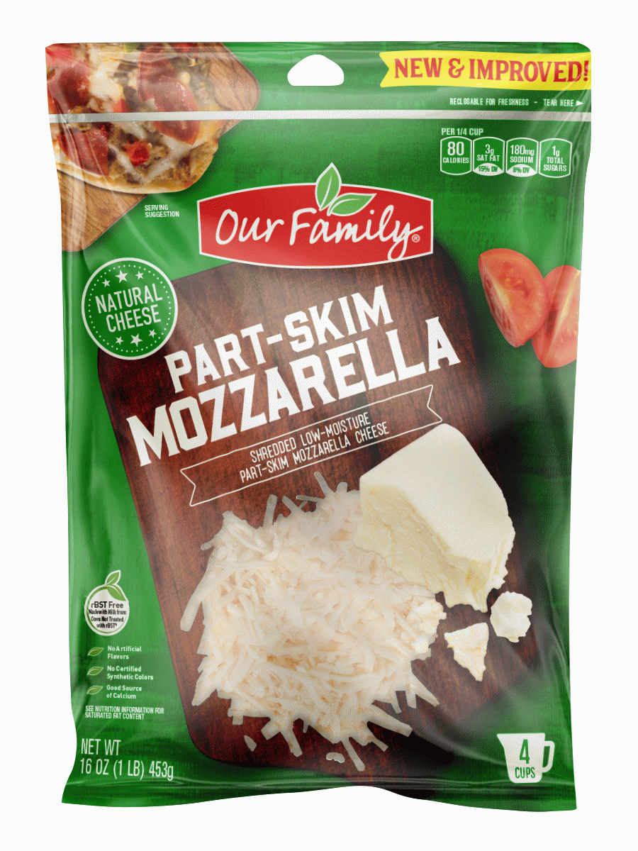 Our Family  mozzarella shredded cheese, 4-cups Full-Size Picture